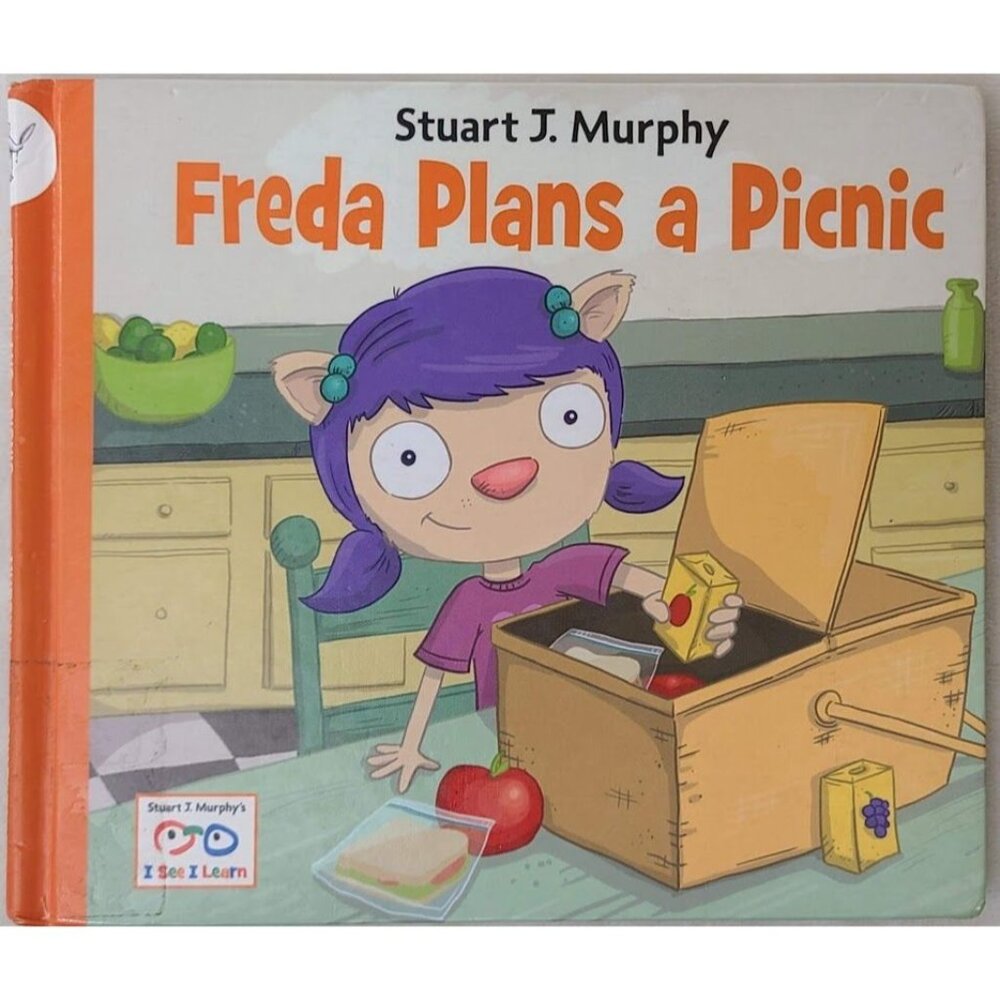 Freda Plans A Picnic HC  Book Stuart J Murphy Penworthy Library Edition 2010